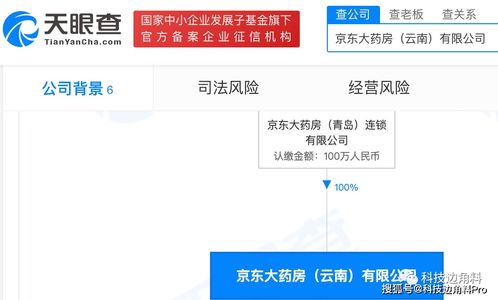 京东大药房加码布局云南，成立子公司深耕药品互联网信息服务
